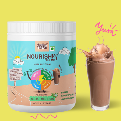 NOURISHify Nutrition Powder for Children Age 2-16 Years |  Millets+Nuts+Ayurvedic Herbs | No Refined Sugar